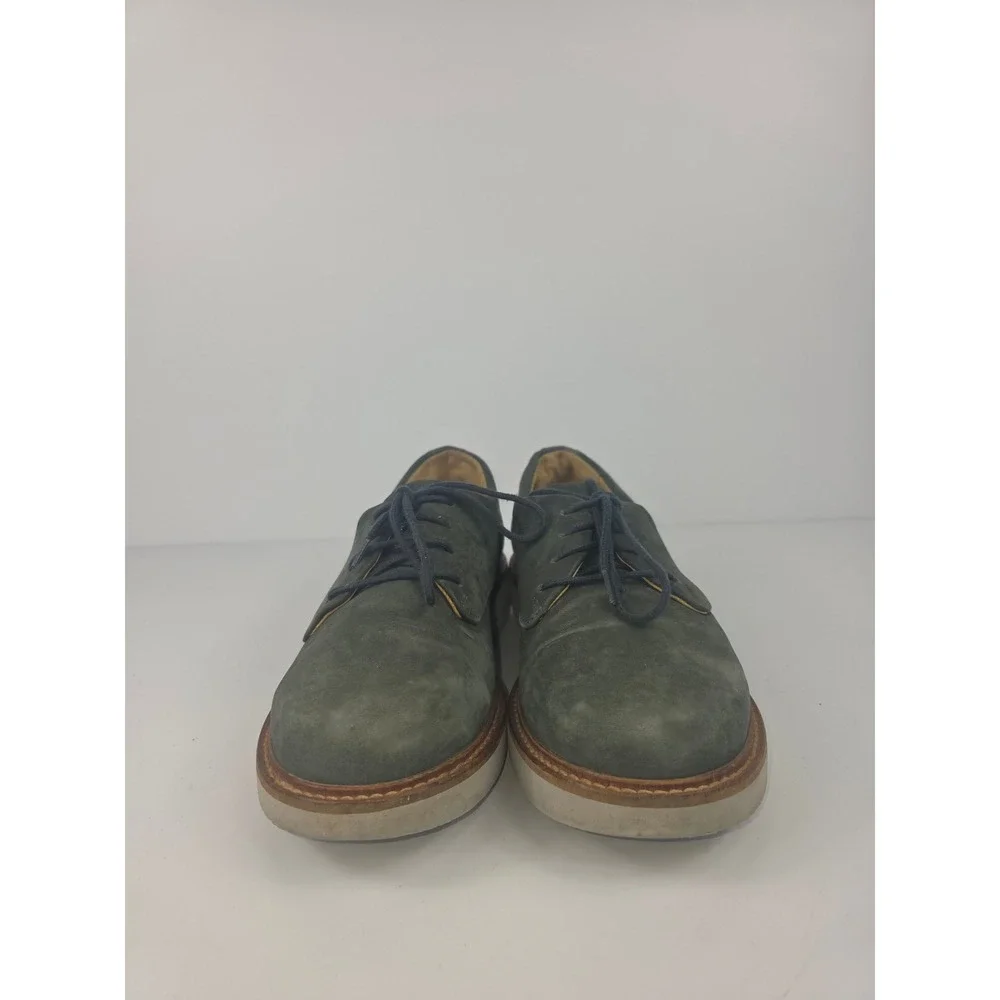 Samuel Hubbard Hubbard Free Oxford Dark Green Suede Vibram Sole Women's Size 7.5